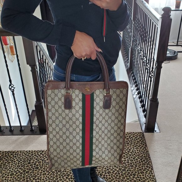 Gucci Handbags - Unisex Vintage Authentic Gucci Tote Handbag